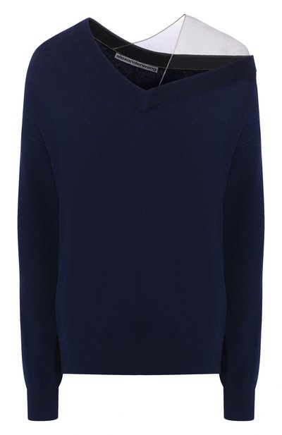 Женский пуловер из смеси шерсти и вискозы ALEXANDER WANG, арт. 1KC1201008