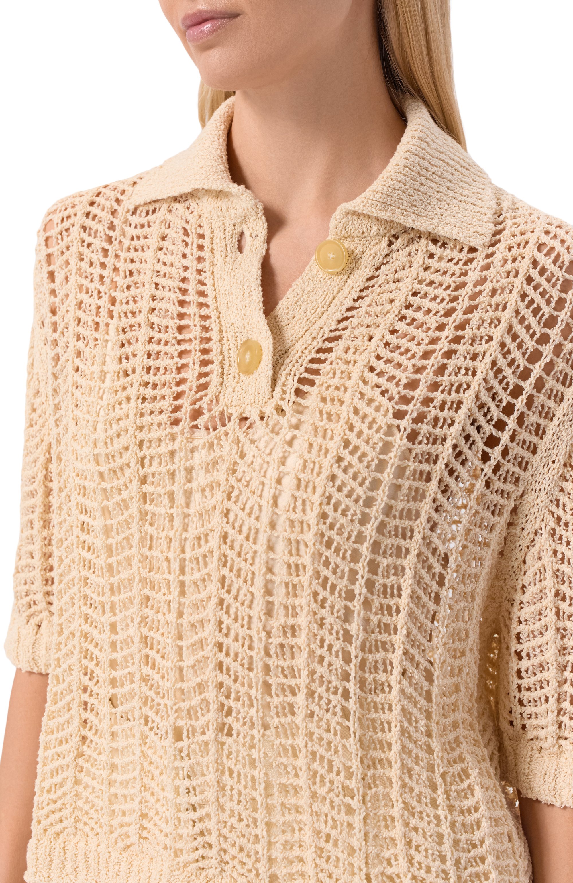 Хлопковое поло ERIKA CAVALLINI, арт. P6SB51, фото 5