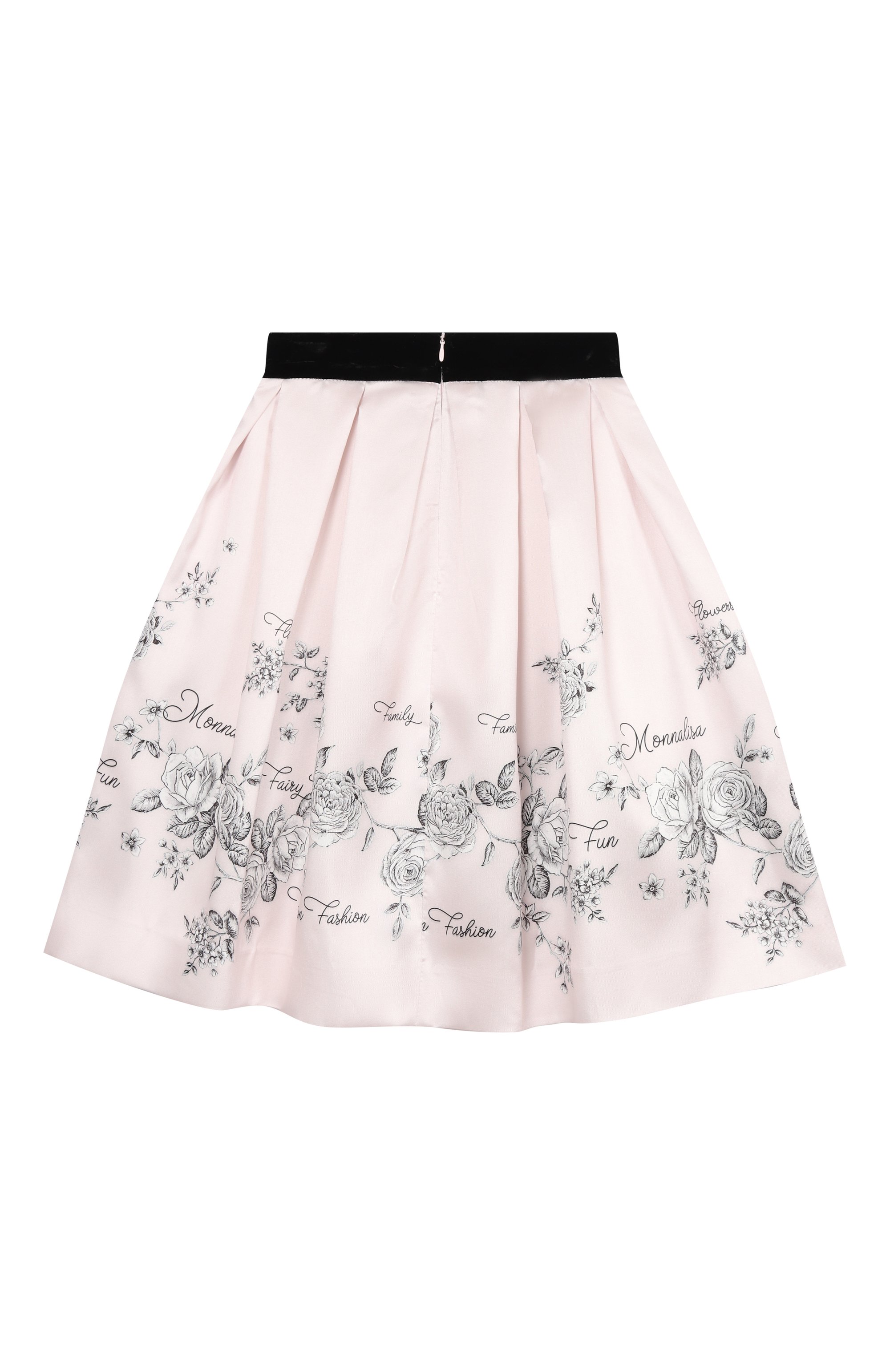 Юбка из вискозы MONNALISA светло-розового цвета по цене 31150 руб., арт. 71F703, фото 2 Юбка из вискозы MONNALISA, арт. 71F703, фото 2