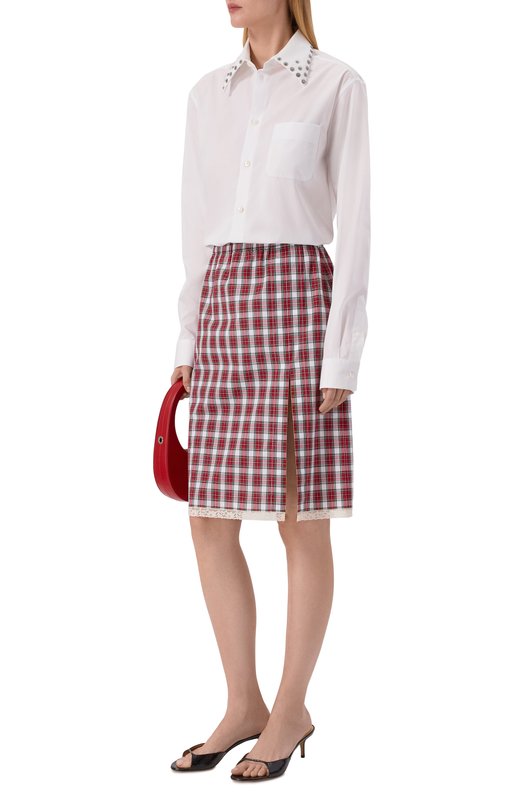 Хлопковая юбка N21 C091/1022 Красный  C091/1022 Фото 2