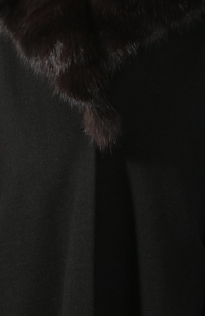 Шерстяное пальто с меховым воротником KITON, арт. D44615PK02406/LGUA, фото 5