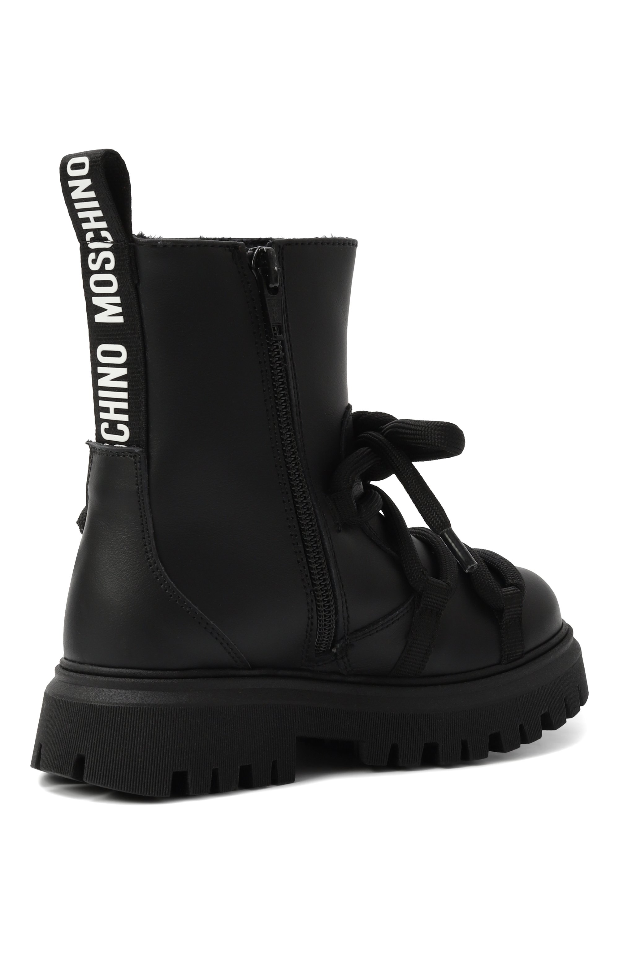 Кожаные ботинки MOSCHINO, арт. 81953/VAR4/28-35, фото 3