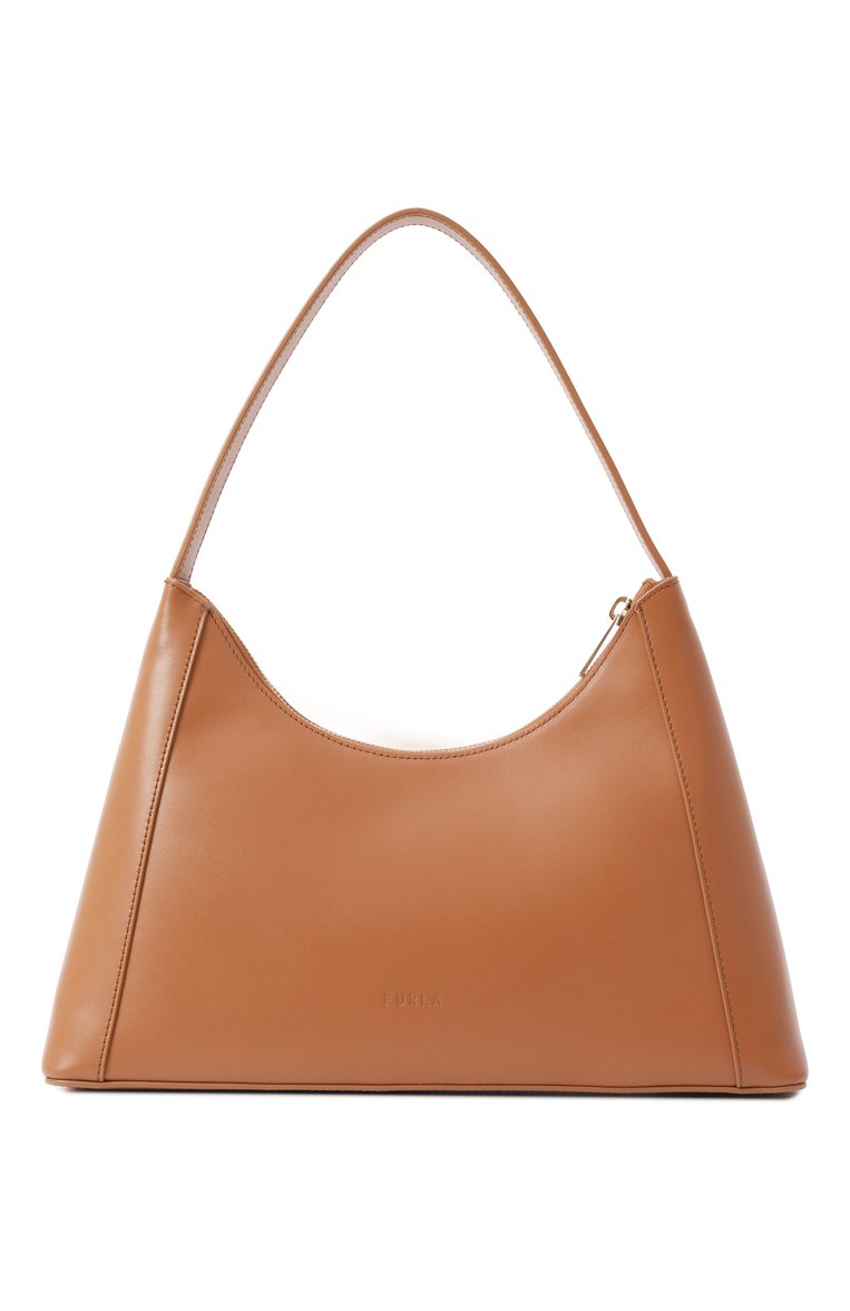 Женская сумка furla diamante small FURLA светло-коричневого цвета, арт. WB00782/AX0733 | Фото 6 (Материал сплава: Проставлено; Драгоценные камни: Проставлено; Материал: Натуральная кожа; Размер: small)