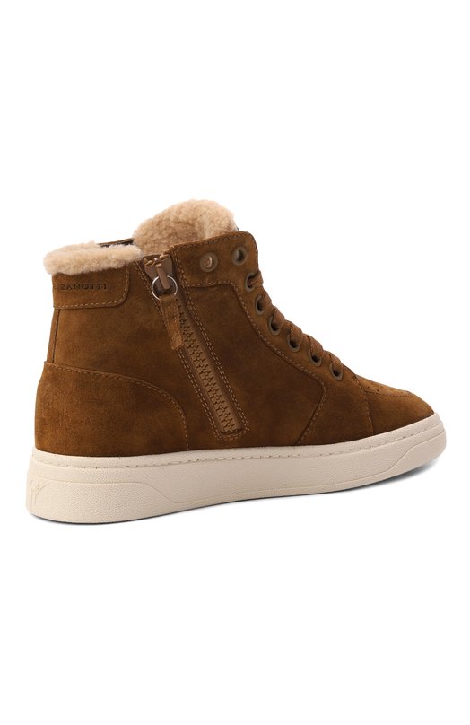 Замшевые кеды Gz94 Giuseppe Zanotti Design RW50001 Коричневый  RW50001 Фото 5