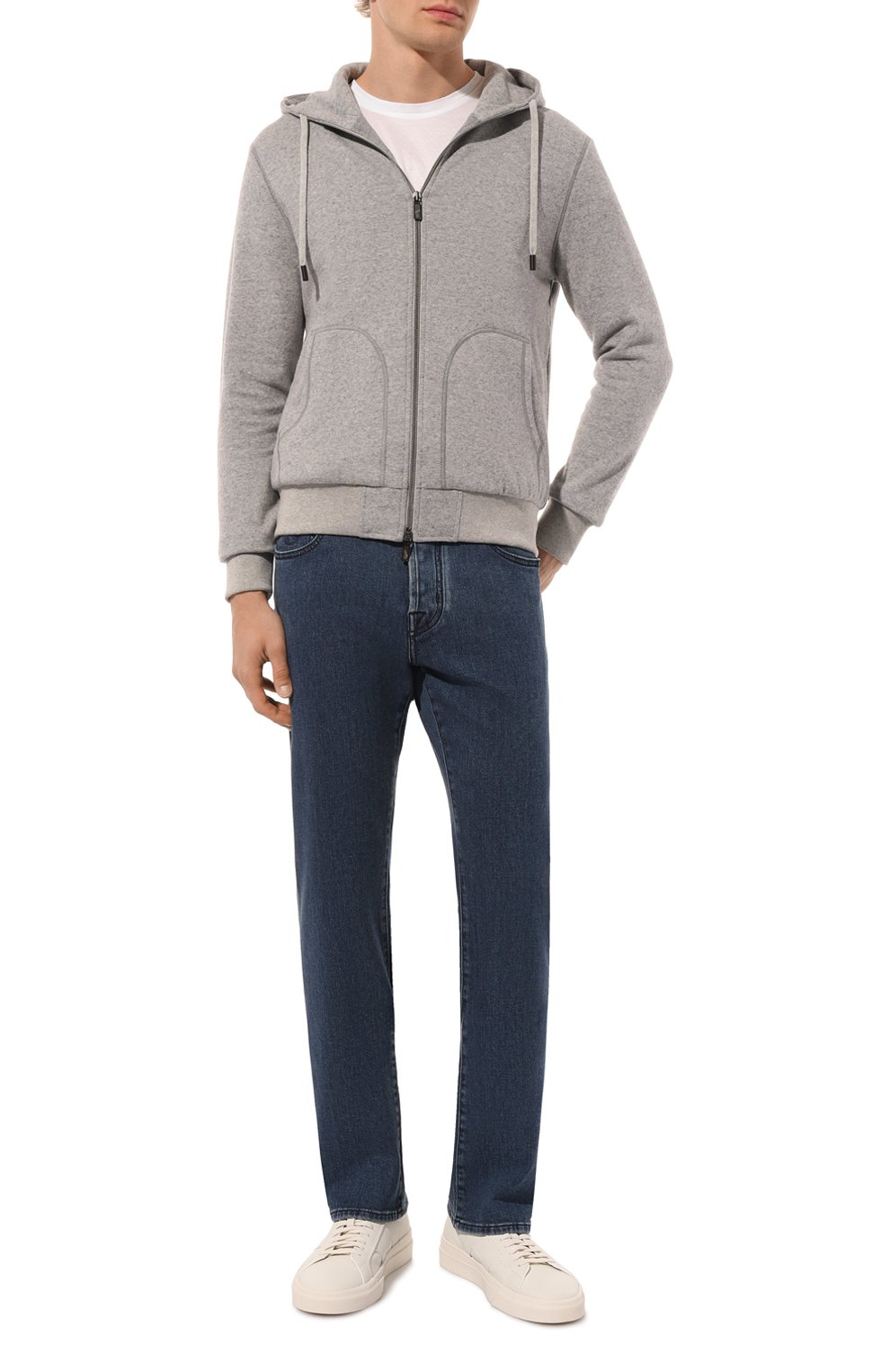 Толстовка из хлопка и шерсти CAPOBIANCO, арт. 17M407.TF00., фото 2