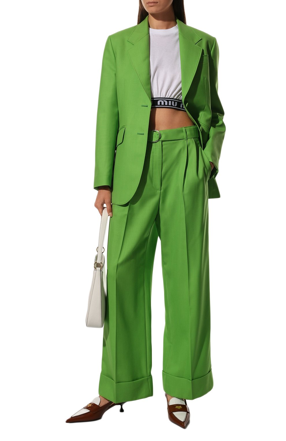 Шерстяные брюки MIU MIU, арт. MP1541-10DJ-F0225, фото 2