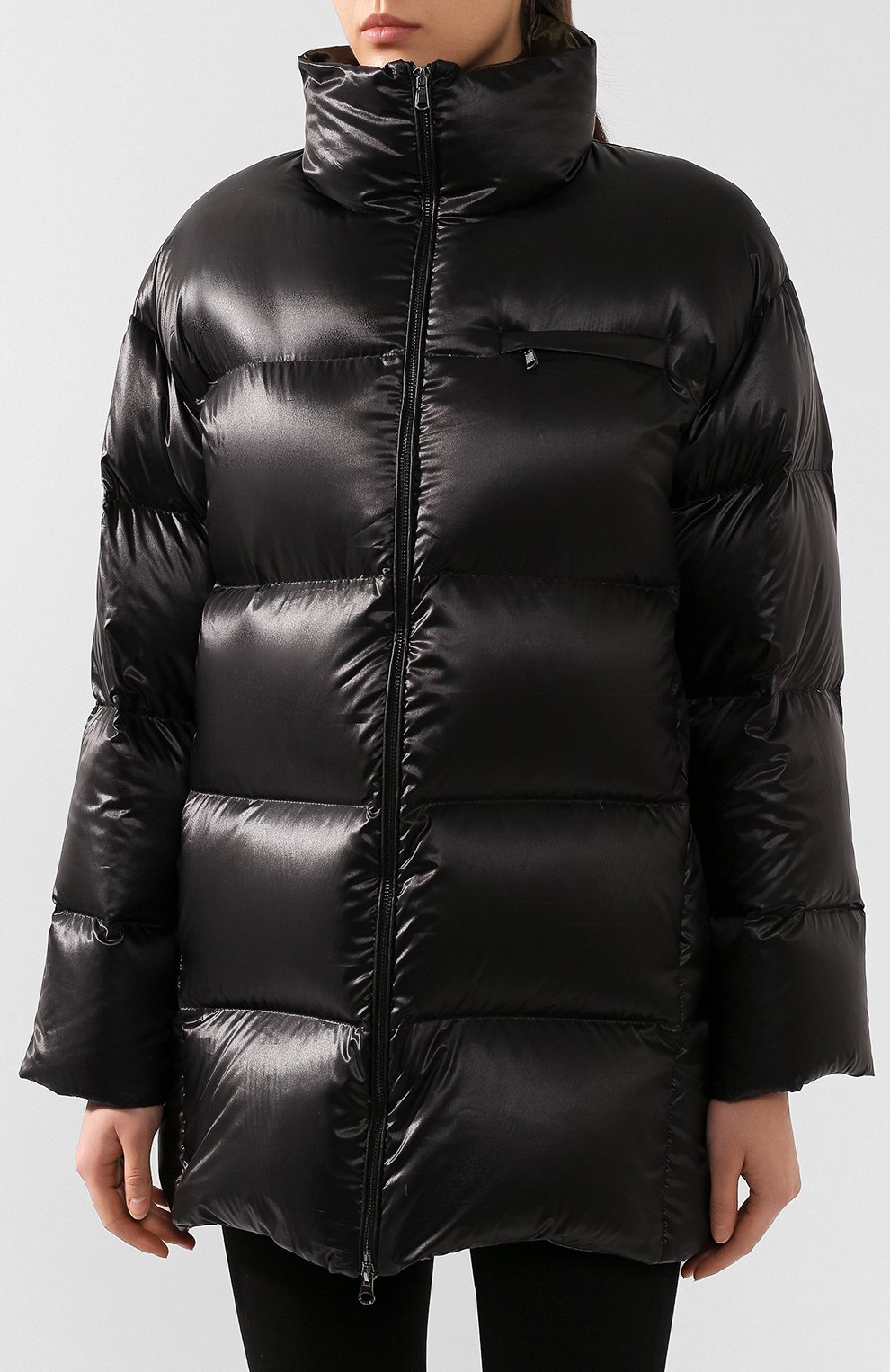 Пуховик SEVEN LAB хаки цвета по цене 24780 руб., арт. DJF20-№1VLE khaki/black, фото 3 Пуховик SEVEN LAB, арт. DJF20-№1VLE khaki/black, фото 3