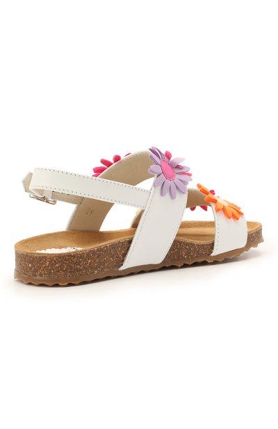 Кожаные босоножки IL GUFO белого цвета по цене 24950 руб., арт. G583/VITELL0 NAPPAC0L0RS/27-30, фото 3 Кожаные босоножки IL GUFO, арт. G583/VITELL0 NAPPAC0L0RS/27-30, фото 3