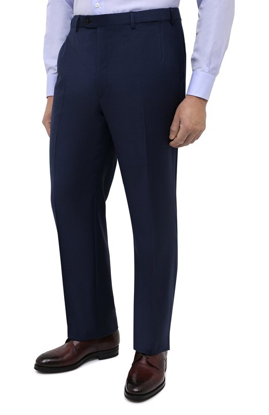 Шерстяной костюм Brioni RAH013/P0A87/PARLAMENT0 Синий  RAH013/P0A87/PARLAMENT0 Фото 4