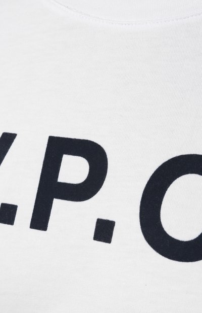 Хлопковая футболка A.P.C., арт. C0BQX-F26588, фото 5