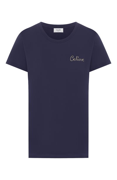 Женская хлопковая футболка CELINE, арт. 2X351501F