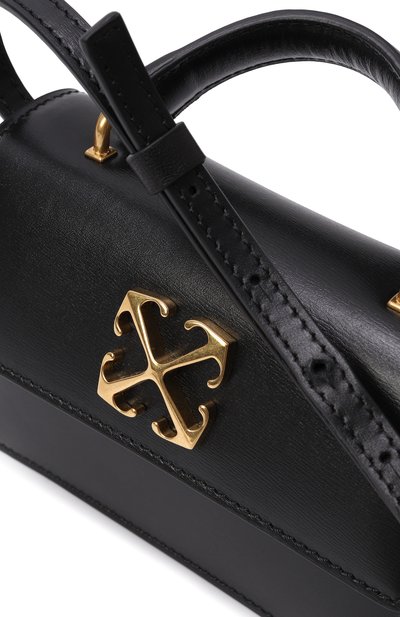 Сумка jitney baby OFF-WHITE черного цвета по цене 89950 руб., арт. 0WNP063C99LEA001, фото 3 Сумка jitney baby OFF-WHITE, арт. 0WNP063C99LEA001, фото 3