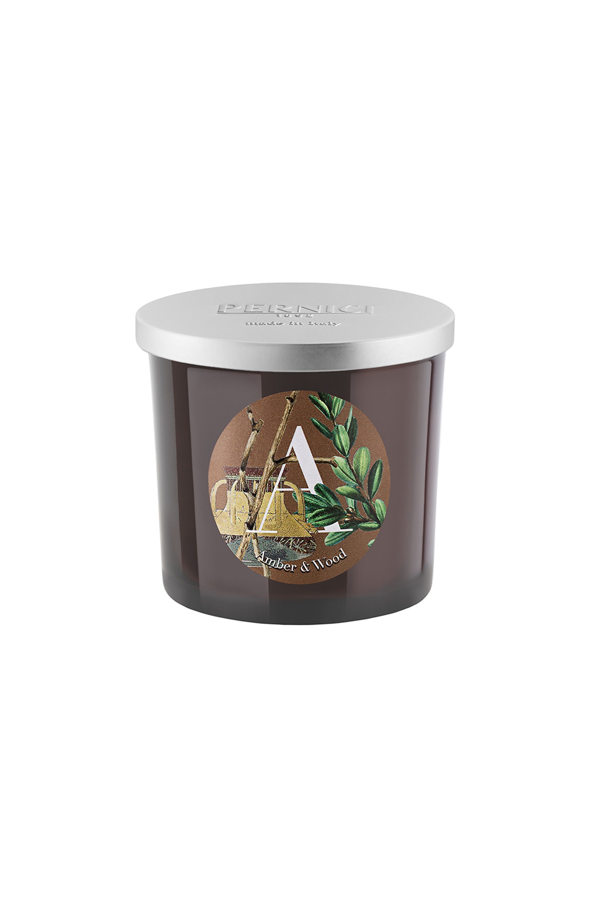 Свеча amber & wood (200g) PERNICI, арт. 8001962089388, фото 1