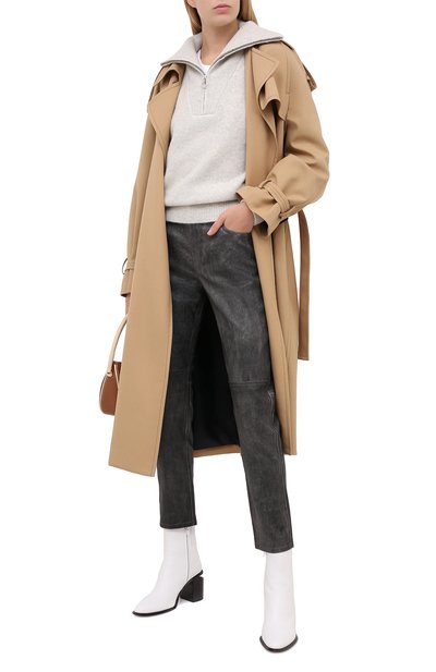 Свитер ISABEL MARANT ETOILE светло-серого цвета по цене 53950 руб., арт. PU0766-20A081E/FANCY, фото 2 Свитер ISABEL MARANT ETOILE, арт. PU0766-20A081E/FANCY, фото 2