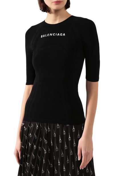Топ BALENCIAGA черного цвета по цене 35650 руб., арт. 570786/TEVC1, фото 3 Топ BALENCIAGA, арт. 570786/TEVC1, фото 3