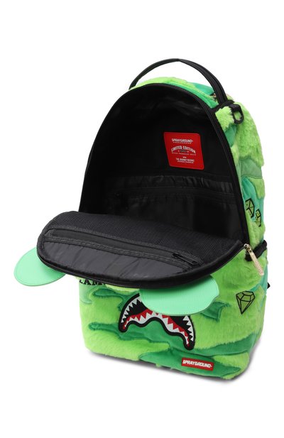 Рюкзак money fur SPRAYGROUND салатового цвета по цене 33450 руб., арт. 910B5665NSZ/M0NEY FUR BACKPACK, фото 3 Рюкзак money fur SPRAYGROUND, арт. 910B5665NSZ/M0NEY FUR BACKPACK, фото 3