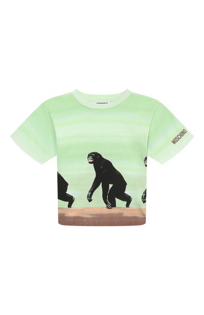 Хлопковая футболка MOSCHINO, арт. HUM057/LAA02/4-8