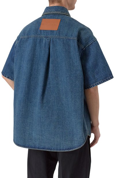 Джинсовая рубашка JIL SANDER синего цвета по цене 163000 руб., арт. J47DL0168-J45291, фото 4 Джинсовая рубашка JIL SANDER, арт. J47DL0168-J45291, фото 4