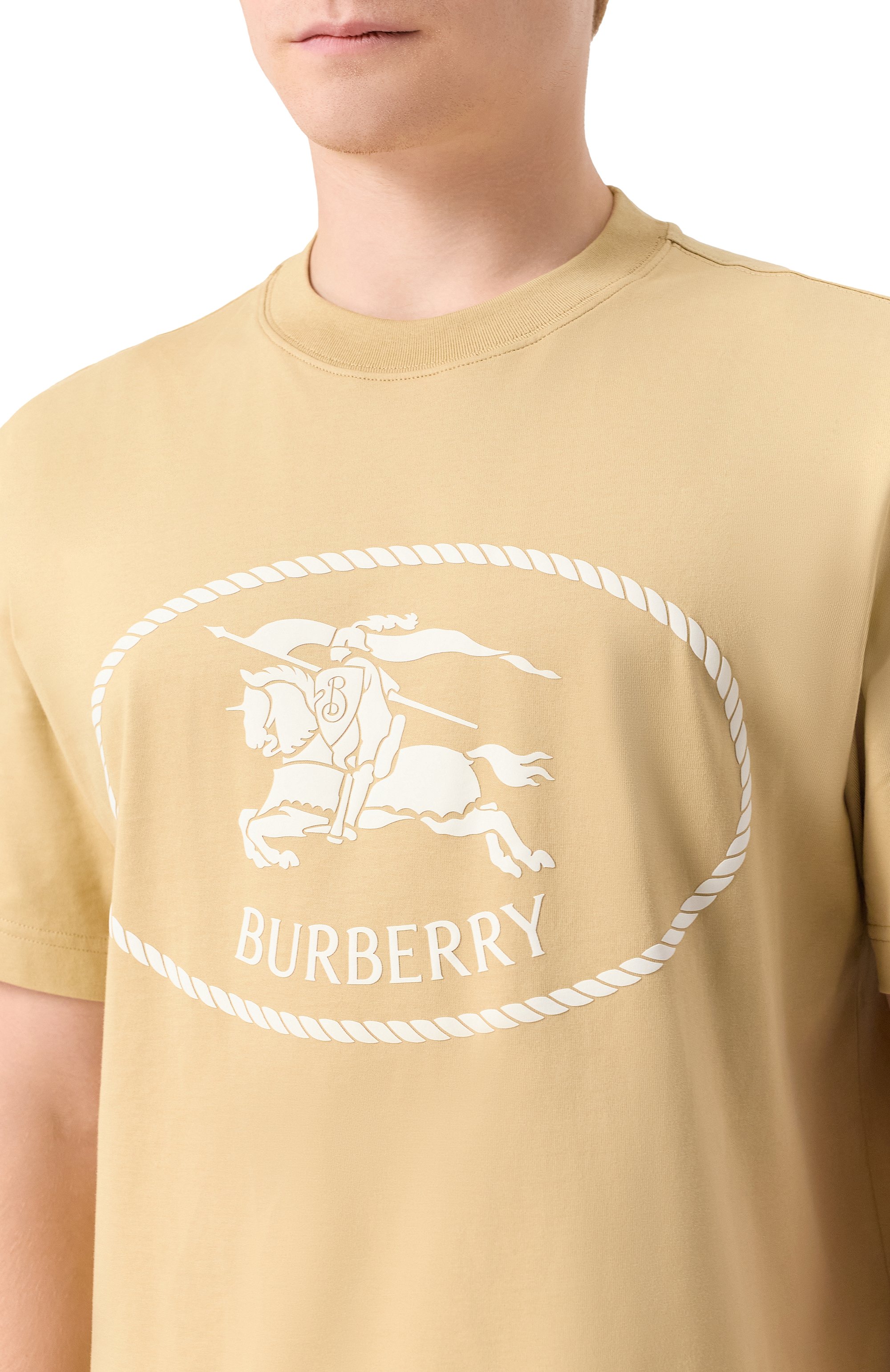 Хлопковая футболка BURBERRY, арт. 8112805, фото 5