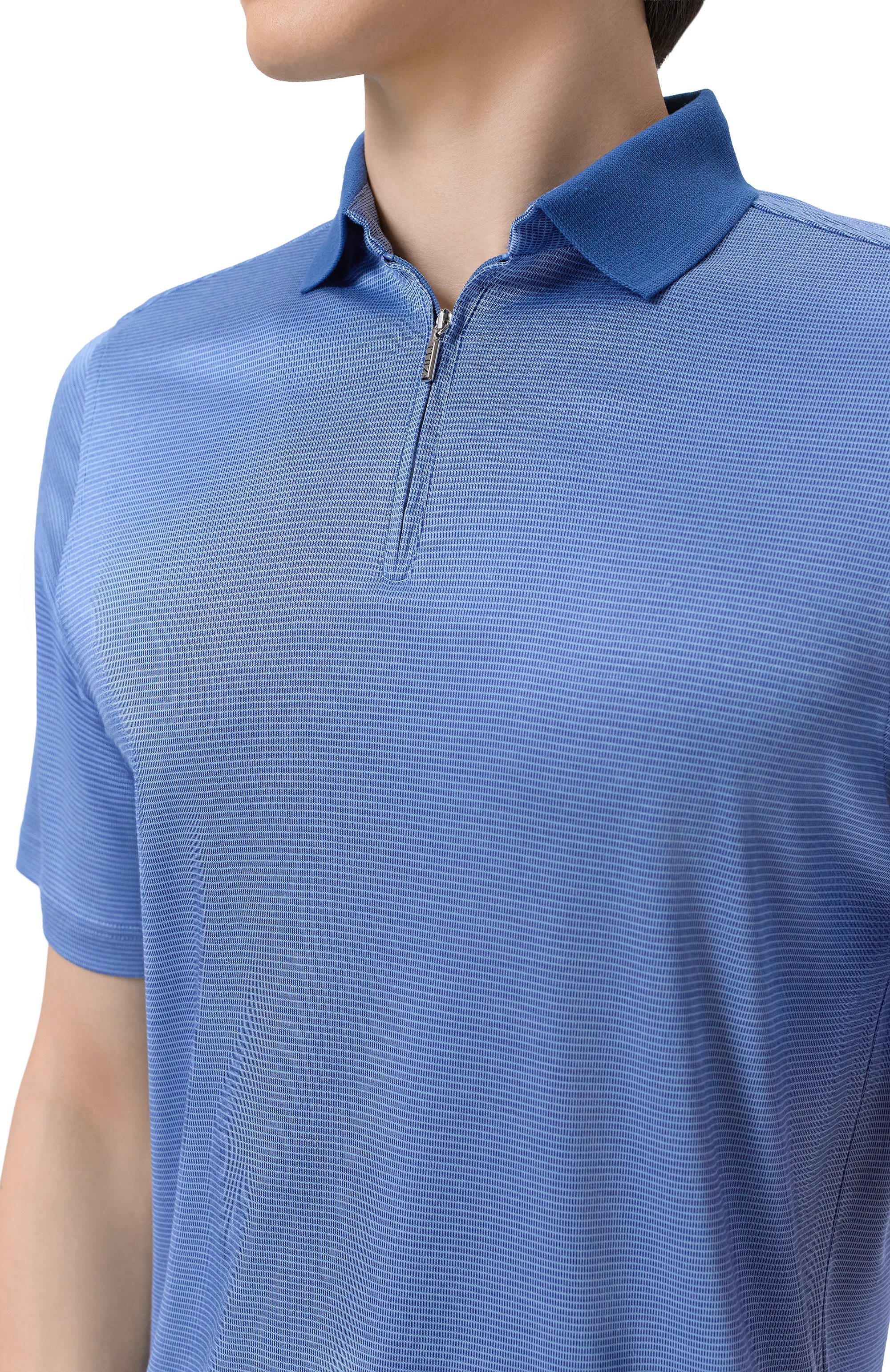 Шелковое поло ZILLI, арт. KZP002M0600VZLU00, фото 5