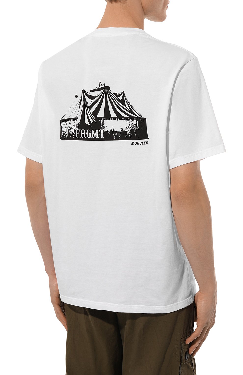 Хлопковая футболка circus 7 moncler frgmt hiroshi fujiwara MONCLER GENIUS белого цвета по цене 32500 руб., арт. 8C000-03-M2353, фото 4 Хлопковая футболка circus 7 moncler frgmt hiroshi fujiwara MONCLER GENIUS, арт. 8C000-03-M2353, фото 4