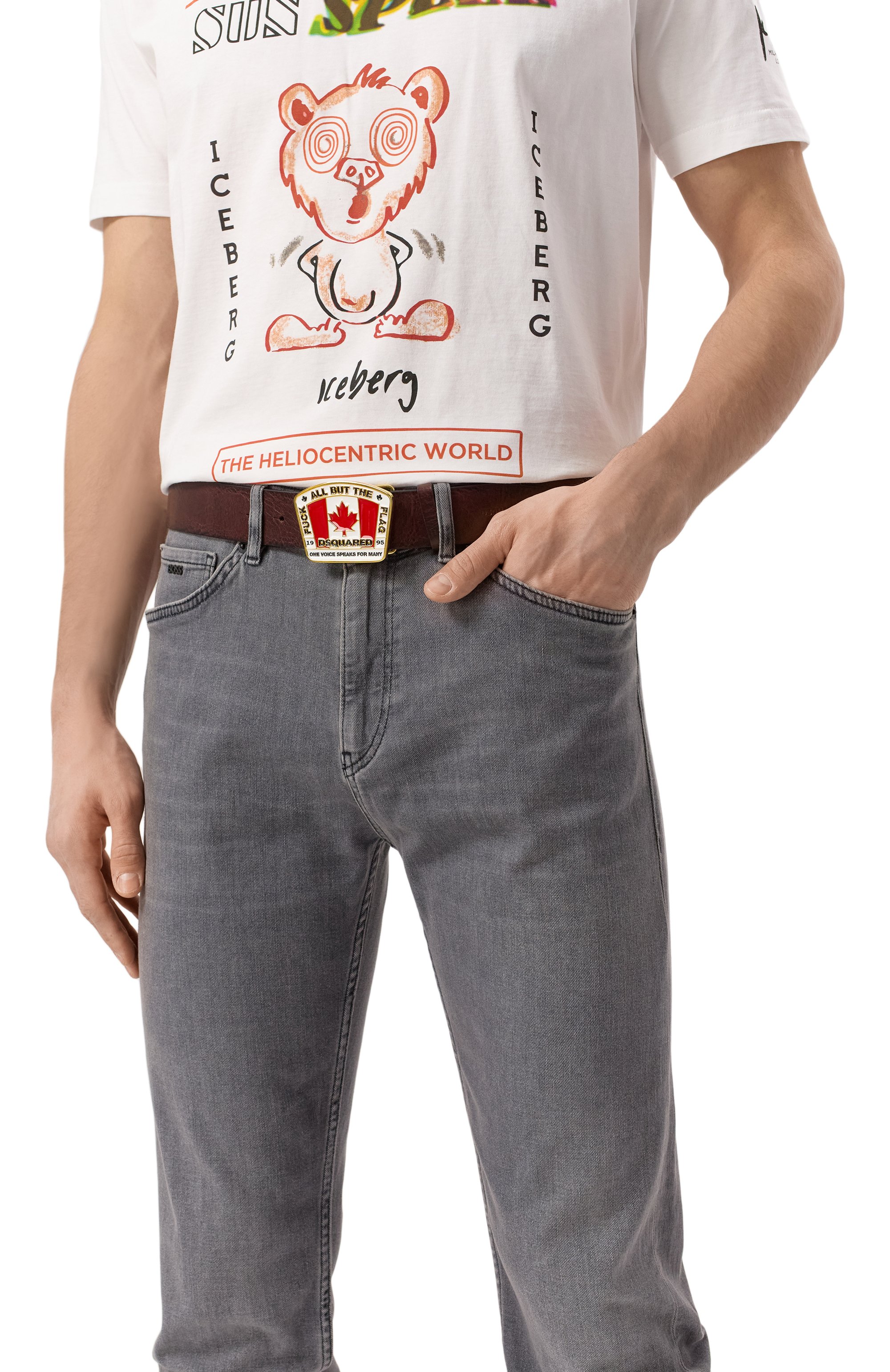 Кожаный ремень DSQUARED2, арт. BEM0641/12900001, фото 2