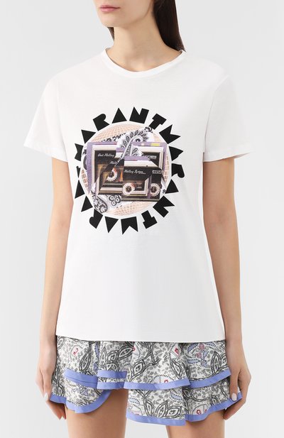 Хлопковая футболка ISABEL MARANT, арт. TS0619-19E038I/ZA0F, фото 3