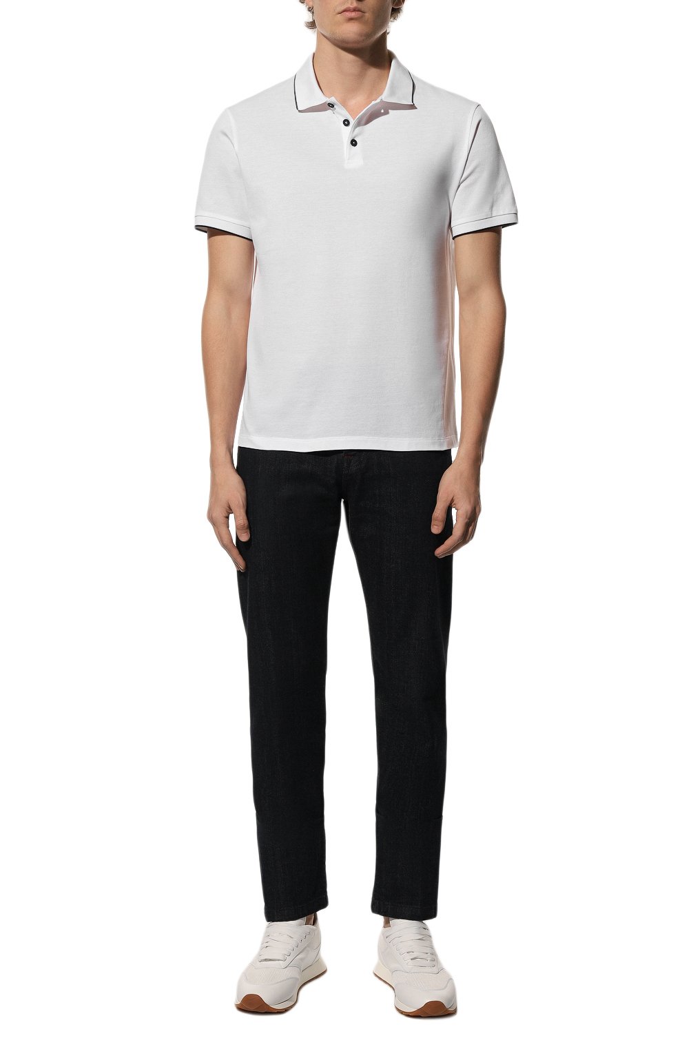 Хлопковое поло GIORGIO ARMANI, арт. 3KSF75/SJMZZ, фото 2