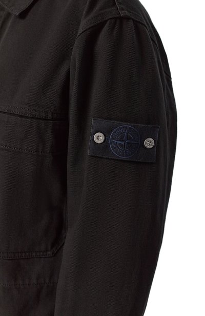 Джинсовая куртка-рубашка STONE ISLAND черного цвета по цене 87500 руб., арт. K2S15Q100027/S00J5, фото 5 Джинсовая куртка-рубашка STONE ISLAND, арт. K2S15Q100027/S00J5, фото 5