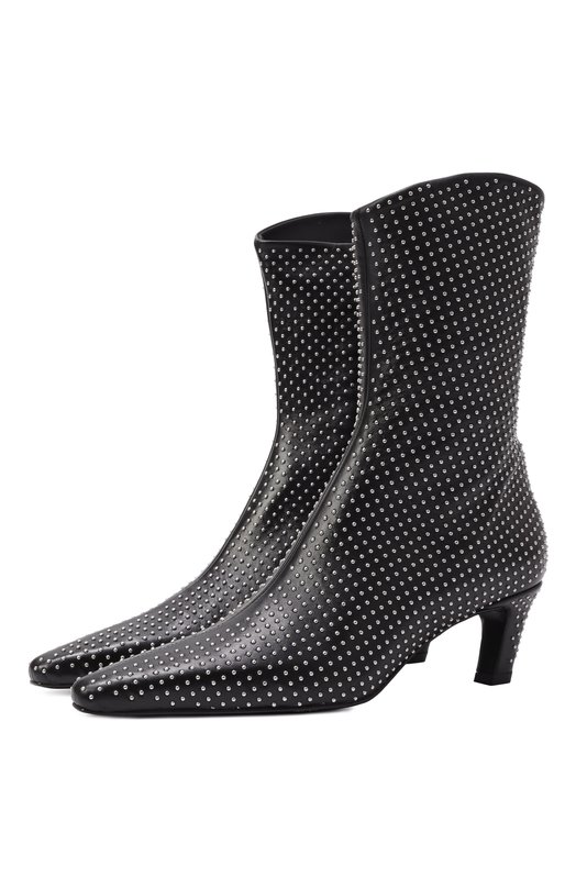 Кожаные ботильоны Mattia Capezzani W514 B/NAPPA Чёрный W514 B/NAPPA