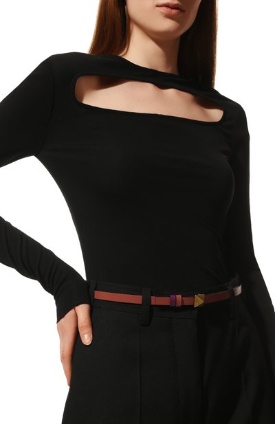 Двусторонний кожаный ремень one stud VALENTINO, арт. XW0T0SA0/QTN, фото 3