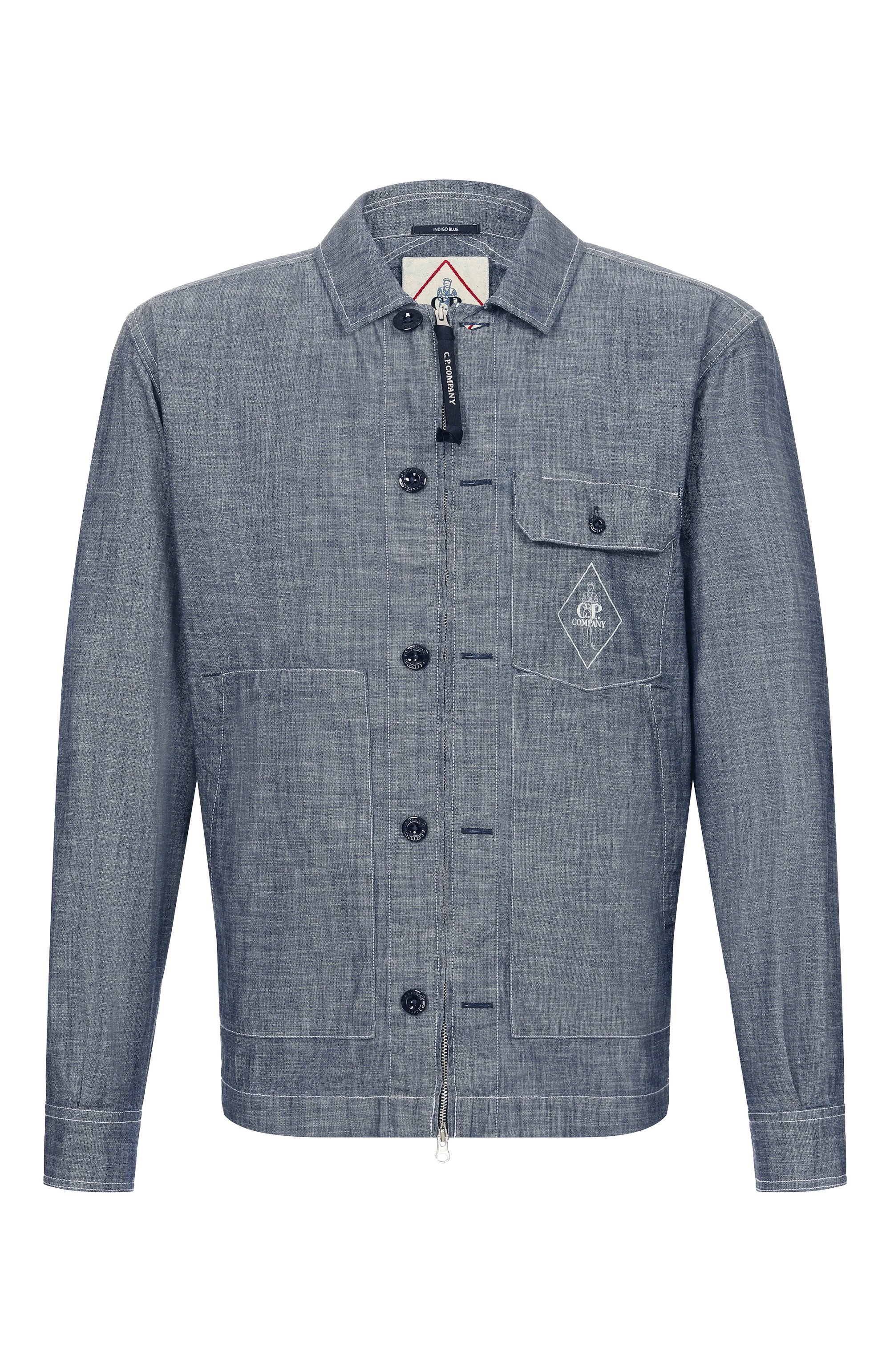Хлопковая куртка-рубашка C.P. COMPANY, арт. 20CMSH195A/110065W, фото 1