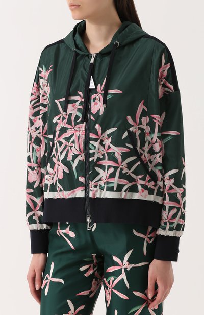 Ветровка свободного кроя с цветочным принтом MONCLER, арт. C1-093-45174-00-53993, фото 3