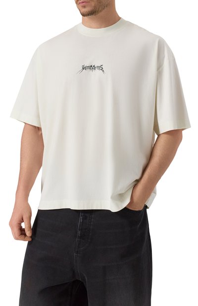 Хлопковая футболка VETEMENTS, арт. UH76TR600I/1000 LIGHT JERSEY, фото 3
