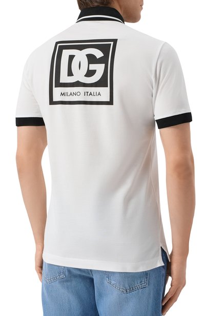 Хлопковое поло DOLCE & GABBANA, арт. G8SJ4T/G706A, фото 4