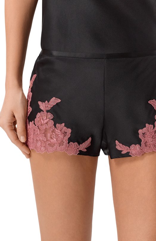 Шорты из шелка и вискозы Marjolaine 4BON5002 Чёрный  4BON5002 Фото 5