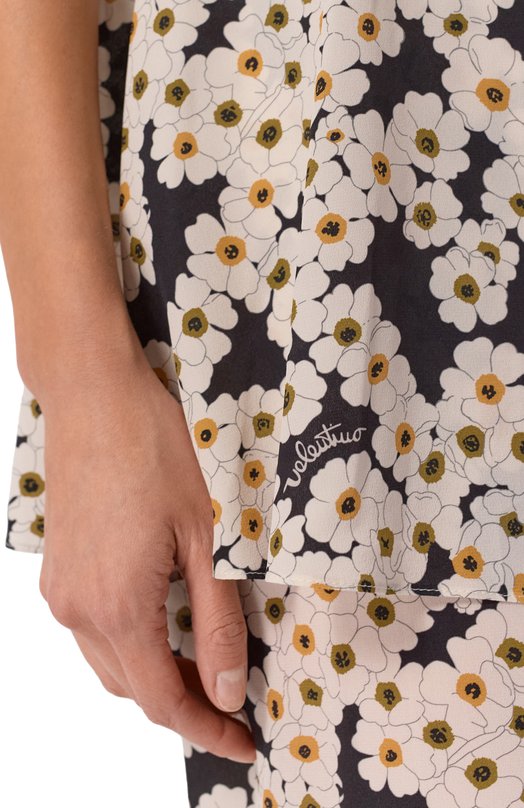 Шелковое платье Valentino 8B3VAJ80/9WW Разноцветный  8B3VAJ80/9WW Фото 4