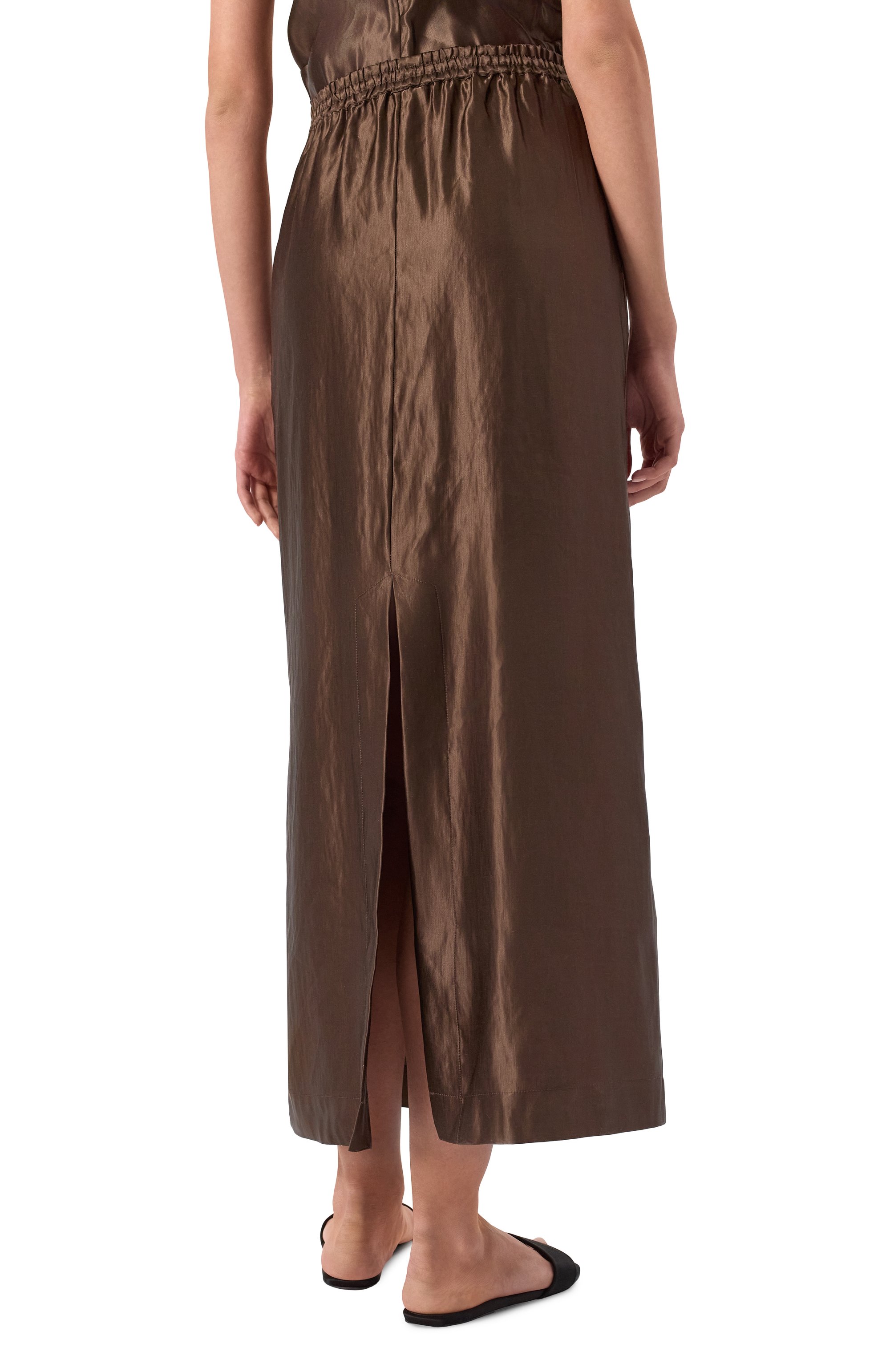 Юбка изо льна и шелка LOULOU DE SAISON, арт. LIAM, фото 4