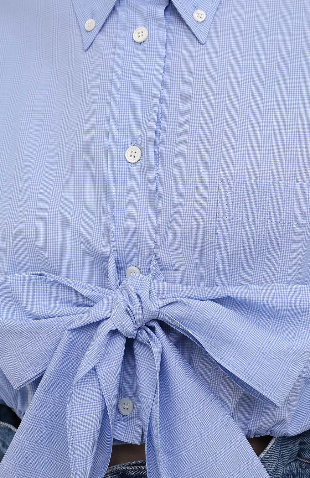 Хлопковая рубашка MIU MIU, арт. MK1569-1SCC-F0012, фото 5