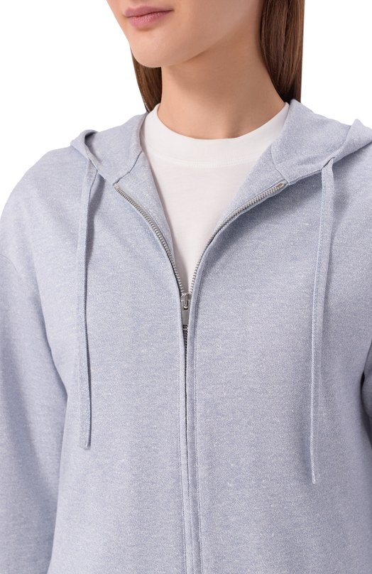 Толстовка из шелка и льна MVST M26.CSW.H401/LIN0LUX 43127 Голубой  M26.CSW.H401/LIN0LUX 43127 Фото 5