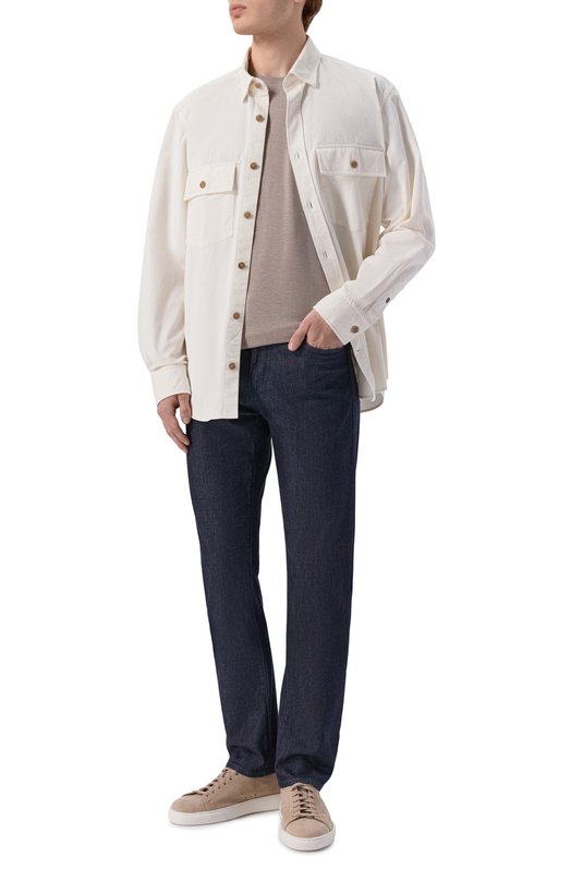 Футболка из лиоцелла и хлопка Capobianco 20M660.TM00. Бежевый  20M660.TM00. Фото 2