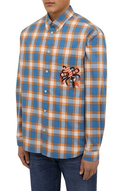 Хлопковая рубашка GUCCI, арт. 654884/ZAG0Q, фото 3