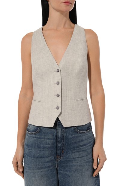 Жилет из шерсти и кашемира FREEAGE, арт. WW25.VS014.3080.109, фото 3