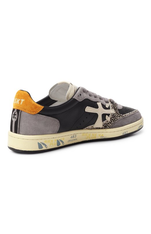 Кожаные кеды BSKT Clay Premiata BSKT CLAY/VAR 7624 Серый  BSKT CLAY/VAR 7624 Фото 5