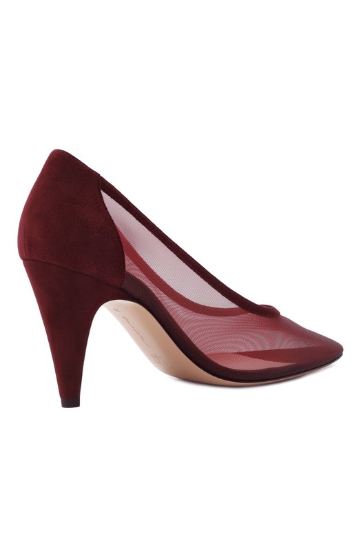 Комбинированные туфли Amelia 85 Gianvito Rossi G22333.85RIC.RSCRYRY Бордовый  G22333.85RIC.RSCRYRY Фото 5