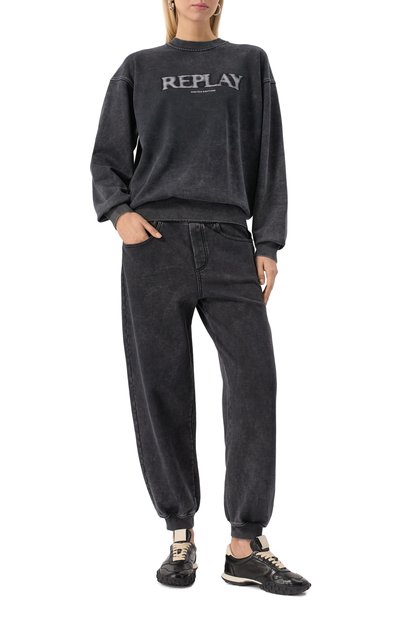 Хлопковый свитшот REPLAY, арт. W3462A.000.23820M, фото 2