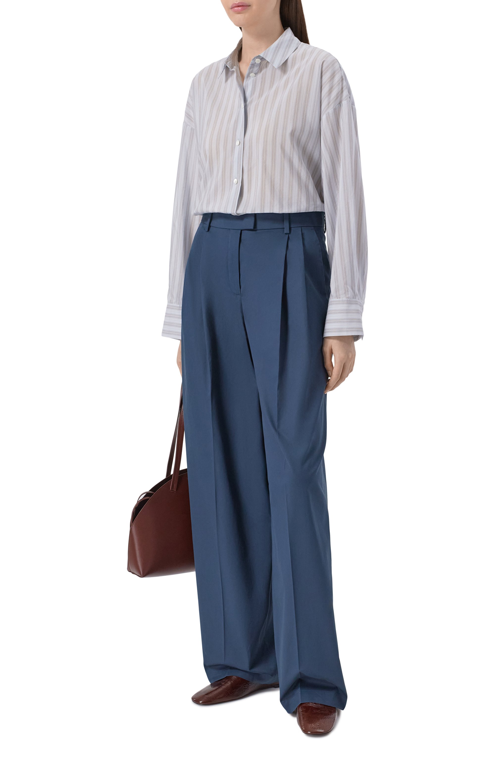 Рубашка из хлопка и шелка 12 STOREEZ, арт. 136434, фото 2