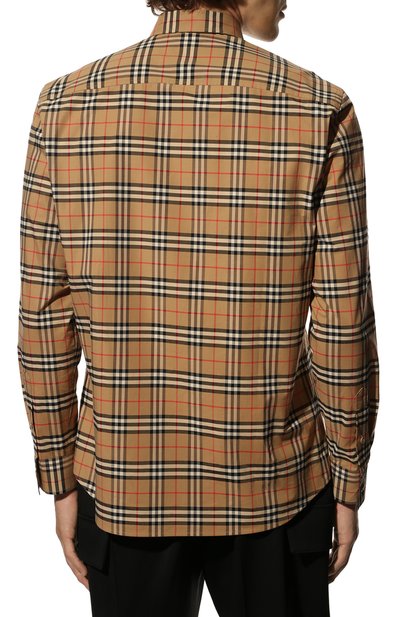 Хлопковая рубашка BURBERRY, арт. 8020966, фото 4