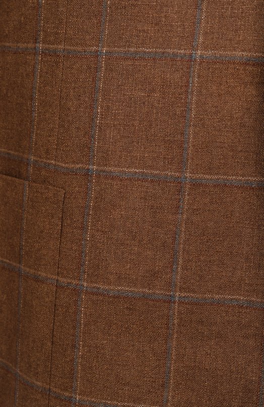 Пиджак из шелка и кашемира Brioni RG0D0P-PC40G Коричневый  RG0D0P-PC40G Фото 8
