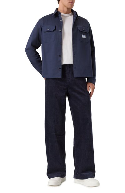 Вельветовые брюки HUGO BLUE темно-синего цвета по цене 17950 руб., арт. 50541558, фото 2 Вельветовые брюки HUGO BLUE, арт. 50541558, фото 2